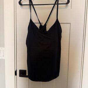 Navy Strappy Women's Active Top